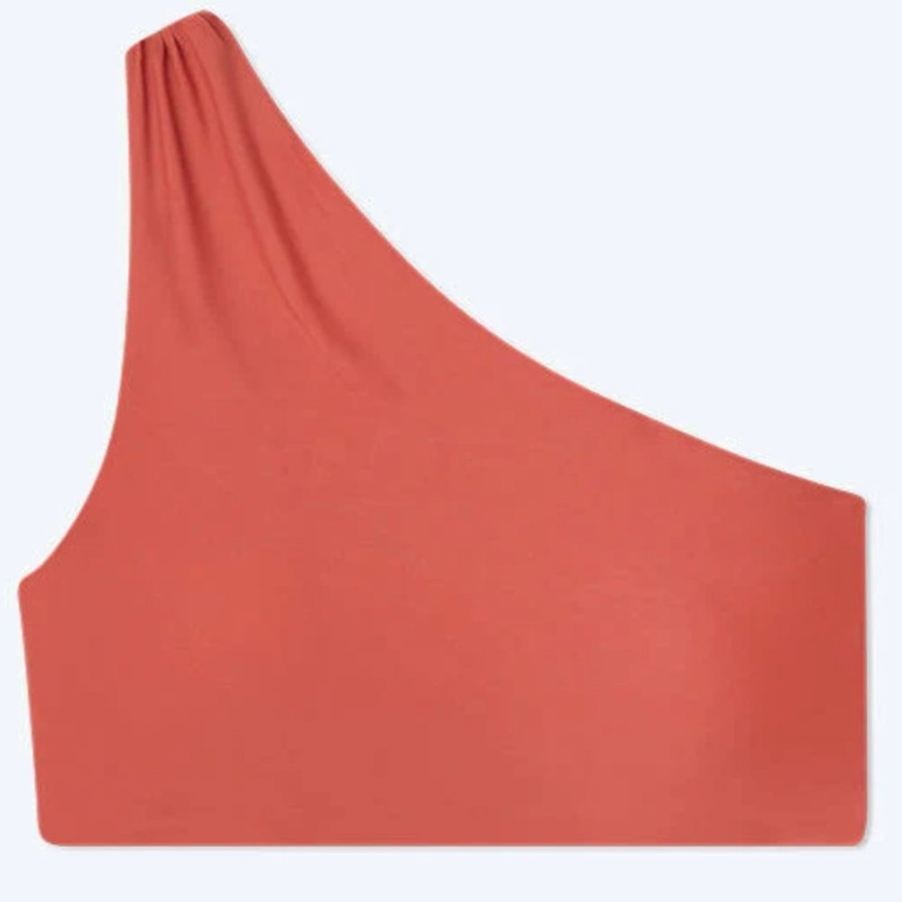 NWT Summersalt The Ruched Sidestroke Bikini Top - Terracotta Size 2